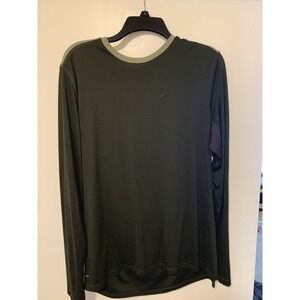 Nike Running Dri-Fit Long Sleeve Shirt Two-Tone Mens Size Large